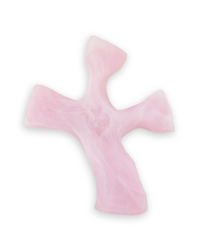 Pink fidget spinner toy on a white background