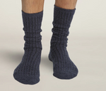 Cozy Chic Men's Ribbed Socks