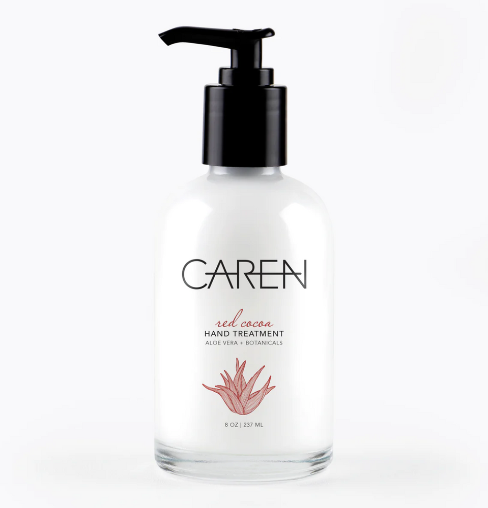 Caren Hand Treatment - Red Cocoa - 8 oz Glass Bottle