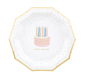 
            
                Load image into Gallery viewer, Decagon Paper Plates - &amp;quot;Happy Cake Day&amp;quot;
            
        