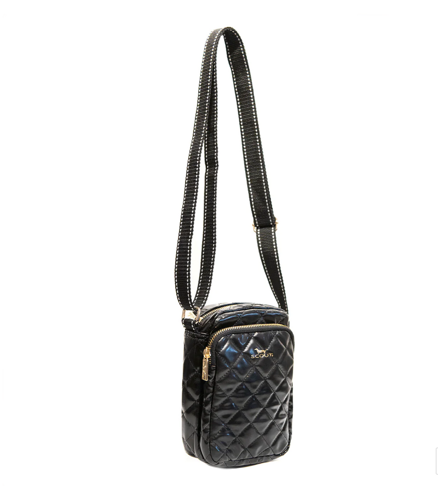 The Micromanager Crossbody Bag - Quilted Black