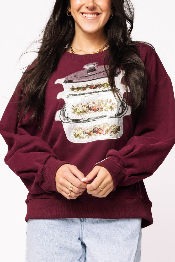 Maroon Vintage Corning Ware Sweatshirt