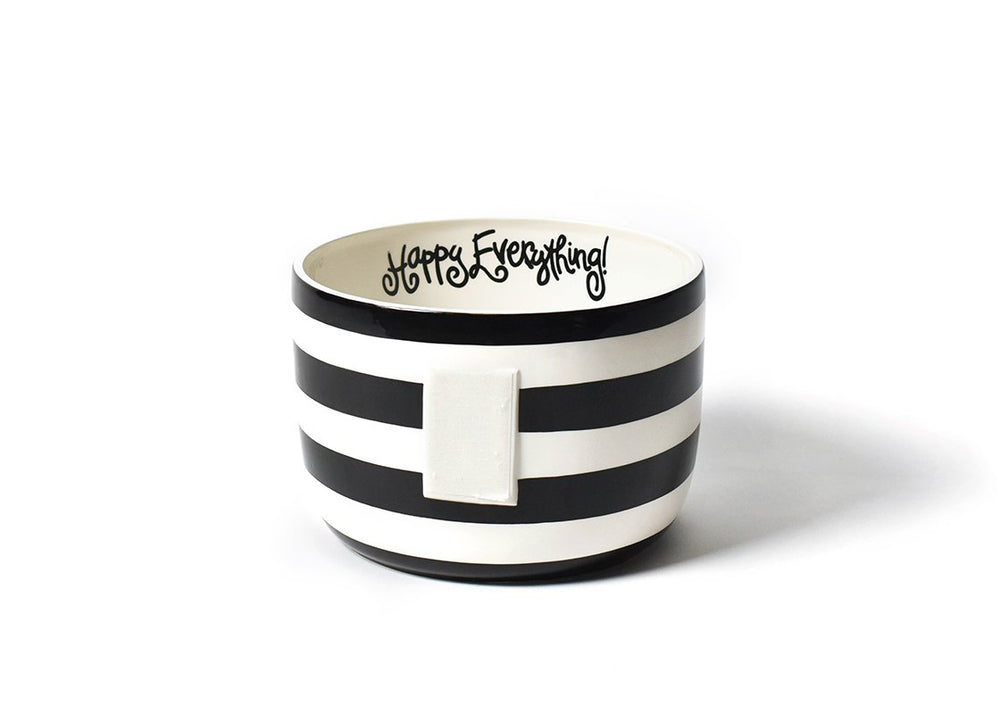 
            
                Load image into Gallery viewer, Black Stripe Happy Everything! Big Bowl
            
        