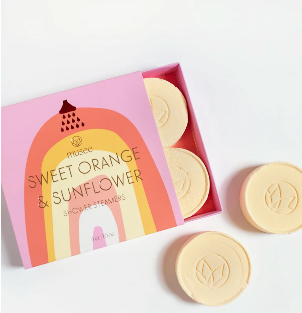 
            
                Load image into Gallery viewer, Sweet Orange &amp;amp; Sunflower Shower Steamers
            
        